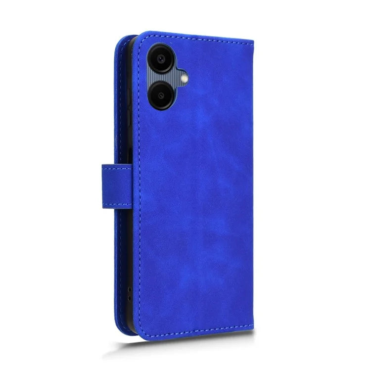 For Samsung Galaxy A06 Leather Case Skin-Feel Anti-Drop Wallet Flip Phone Cover