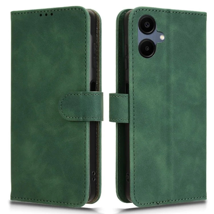 For Samsung Galaxy A06 Leather Case Skin-Feel Anti-Drop Wallet Flip Phone Cover