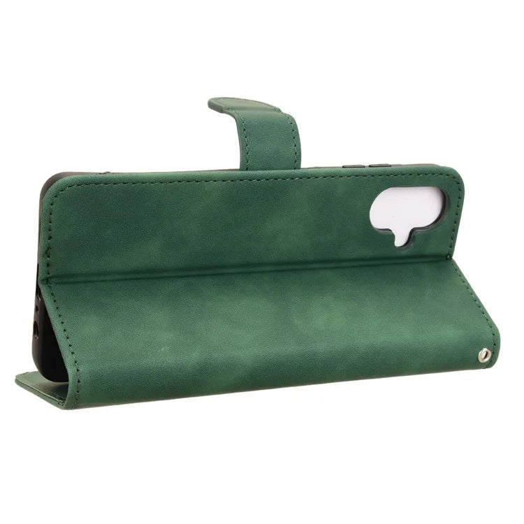 For Samsung Galaxy A06 Leather Case Skin-Feel Anti-Drop Wallet Flip Phone Cover