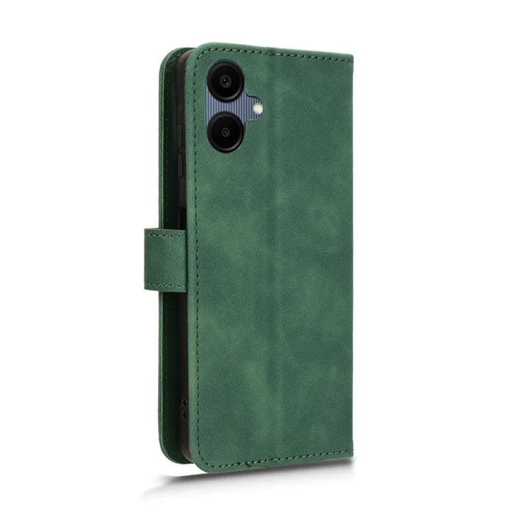For Samsung Galaxy A06 Leather Case Skin-Feel Anti-Drop Wallet Flip Phone Cover