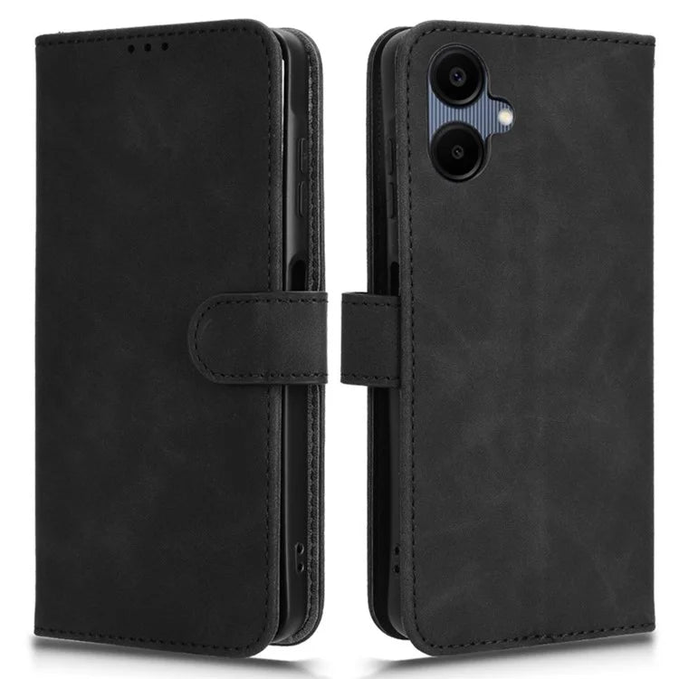 For Samsung Galaxy A06 Leather Case Skin-Feel Anti-Drop Wallet Flip Phone Cover