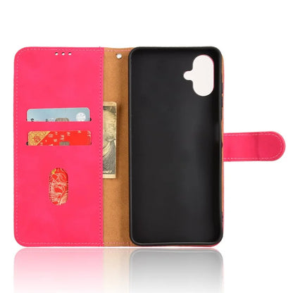 For Samsung Galaxy A06 Leather Case Skin-Feel Anti-Drop Wallet Flip Phone Cover