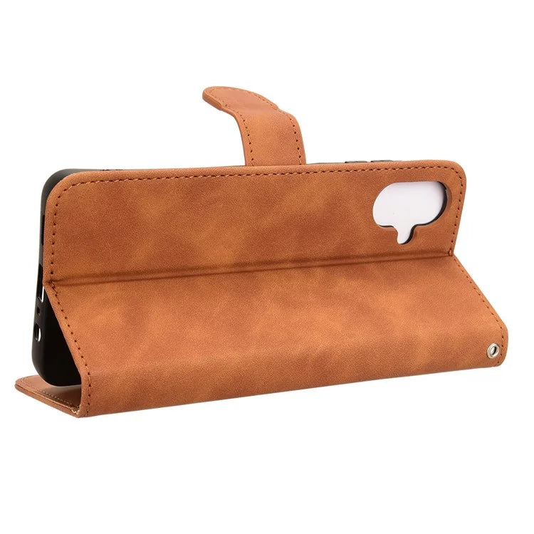 For Samsung Galaxy A06 Leather Case Skin-Feel Anti-Drop Wallet Flip Phone Cover