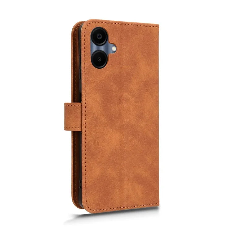 For Samsung Galaxy A06 Leather Case Skin-Feel Anti-Drop Wallet Flip Phone Cover