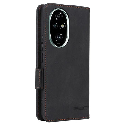 For Honor 200 Pro 5G Case Leather Wallet Flip Phone Cover with Hardware Decor