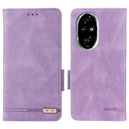 For Honor 200 Pro 5G Case Leather Wallet Flip Phone Cover with Hardware Decor