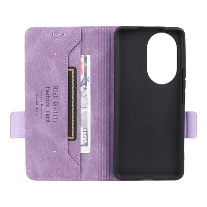 For Honor 200 Pro 5G Case Leather Wallet Flip Phone Cover with Hardware Decor