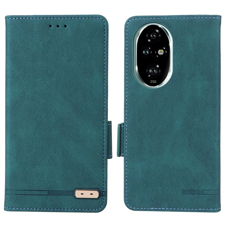 For Honor 200 Pro 5G Case Leather Wallet Flip Phone Cover with Hardware Decor
