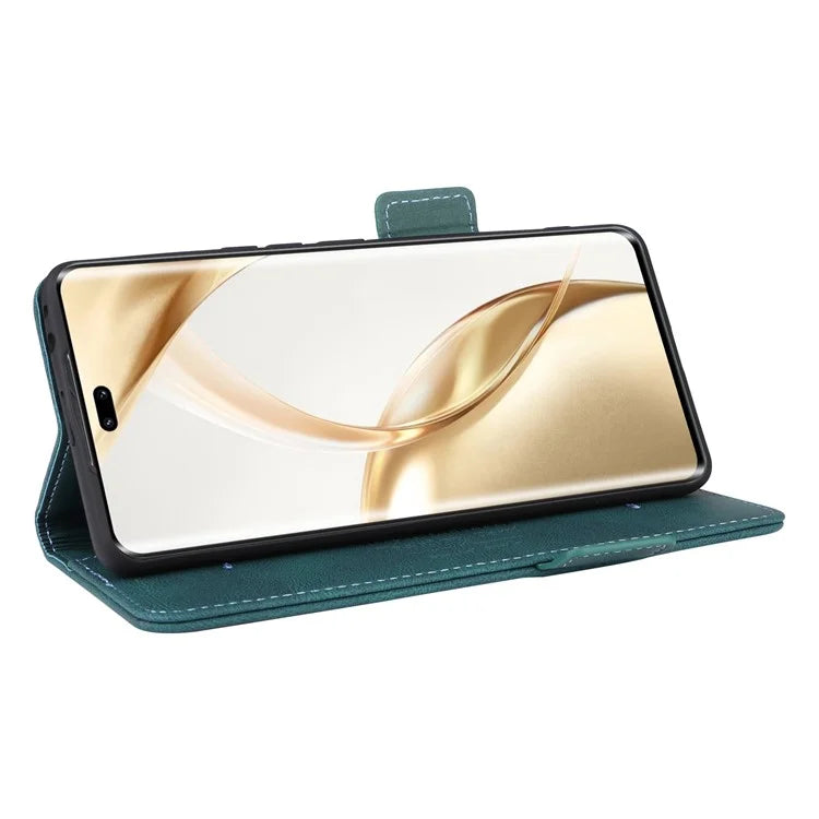 For Honor 200 Pro 5G Case Leather Wallet Flip Phone Cover with Hardware Decor