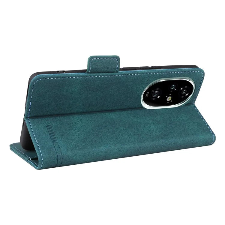 For Honor 200 Pro 5G Case Leather Wallet Flip Phone Cover with Hardware Decor