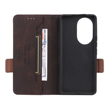 For Honor 200 Pro 5G Case Leather Wallet Flip Phone Cover with Hardware Decor