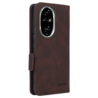 For Honor 200 Pro 5G Case Leather Wallet Flip Phone Cover with Hardware Decor
