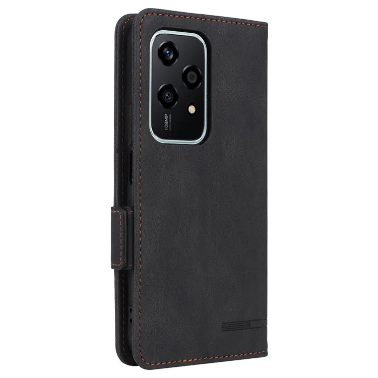 For Honor 200 Lite Case Leather Wallet Flip Phone Cover with Hardware Decor