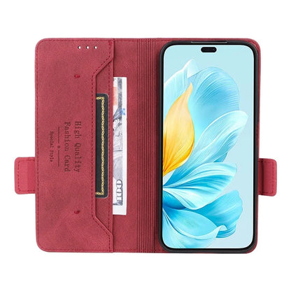 For Honor 200 Lite Case Leather Wallet Flip Phone Cover with Hardware Decor