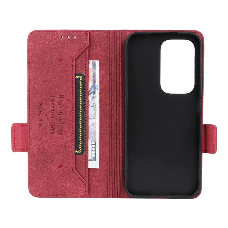For Honor 200 Lite Case Leather Wallet Flip Phone Cover with Hardware Decor