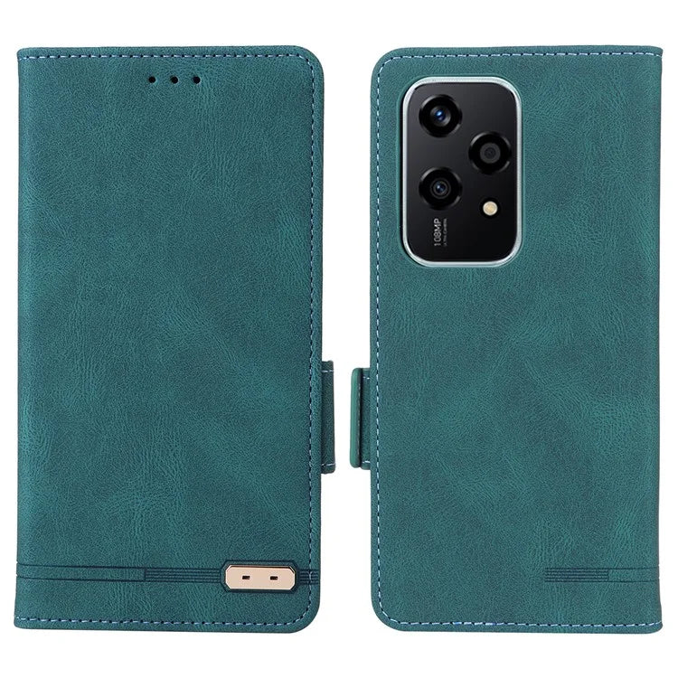 For Honor 200 Lite Case Leather Wallet Flip Phone Cover with Hardware Decor