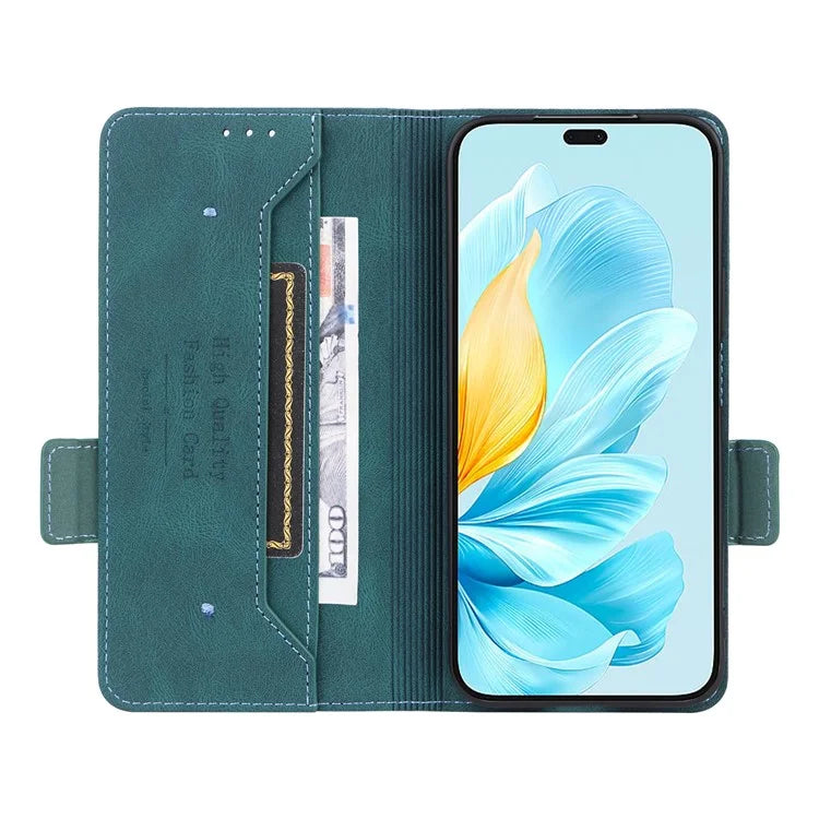 For Honor 200 Lite Case Leather Wallet Flip Phone Cover with Hardware Decor