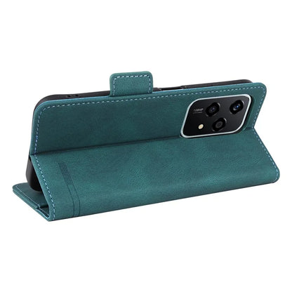 For Honor 200 Lite Case Leather Wallet Flip Phone Cover with Hardware Decor