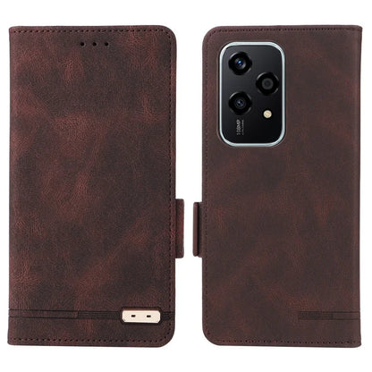 For Honor 200 Lite Case Leather Wallet Flip Phone Cover with Hardware Decor