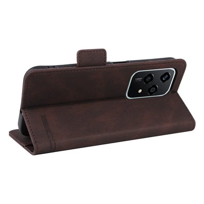 For Honor 200 Lite Case Leather Wallet Flip Phone Cover with Hardware Decor