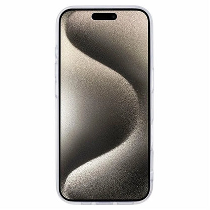 For iPhone 16 Pro Case Glitter Flower Epoxy Shockproof Phone Cover