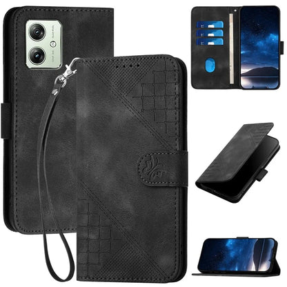 YX0080 For Motorola Moto G64 5G / G54 Power 5G Case Butterfly Imprint Leather Wallet Phone Cover