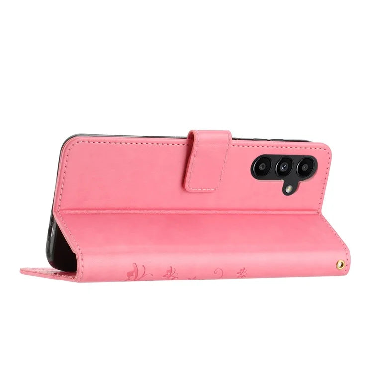 For Samsung Galaxy A16 5G Case PU Leather Phone Wallet Cover with Strap