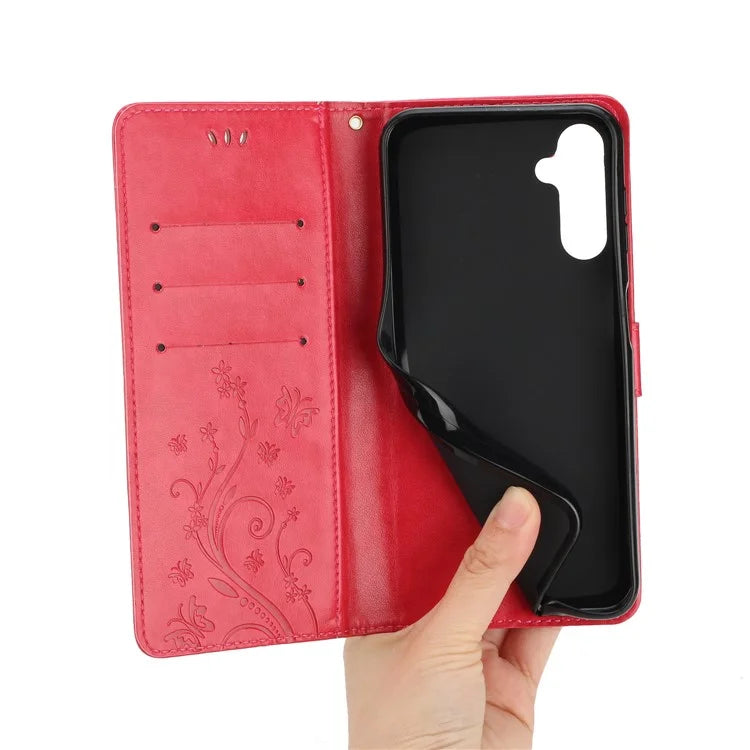 For Samsung Galaxy A16 5G Case PU Leather Phone Wallet Cover with Strap