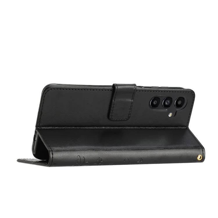 For Samsung Galaxy A16 5G Case PU Leather Phone Wallet Cover with Strap