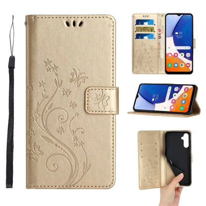 For Samsung Galaxy A16 5G Case PU Leather Phone Wallet Cover with Strap