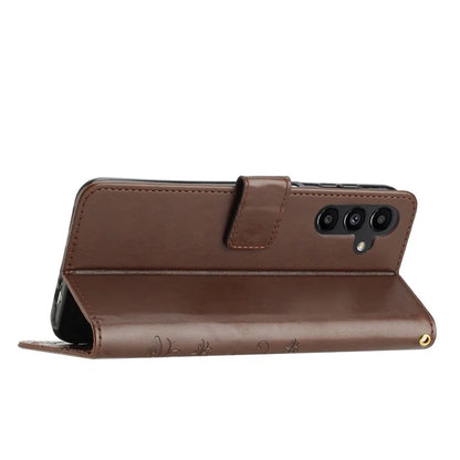 For Samsung Galaxy A16 5G Case PU Leather Phone Wallet Cover with Strap
