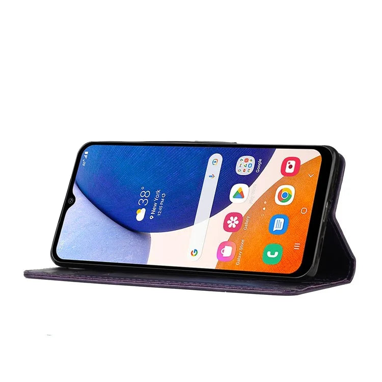 For Samsung Galaxy A16 5G Case PU Leather Phone Wallet Cover with Strap