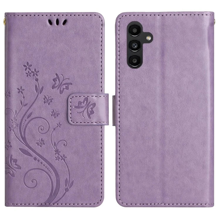 For Samsung Galaxy A16 5G Case PU Leather Phone Wallet Cover with Strap