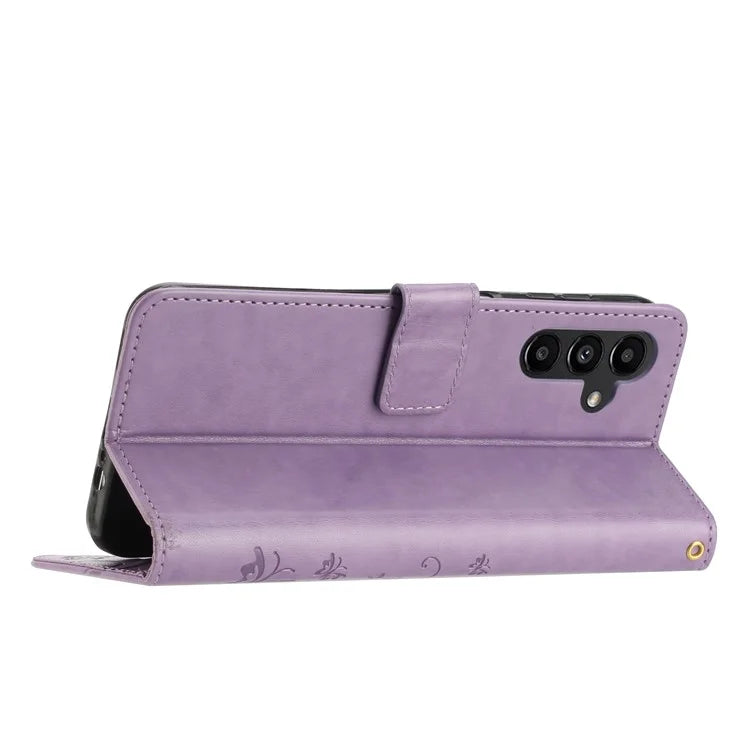 For Samsung Galaxy A16 5G Case PU Leather Phone Wallet Cover with Strap
