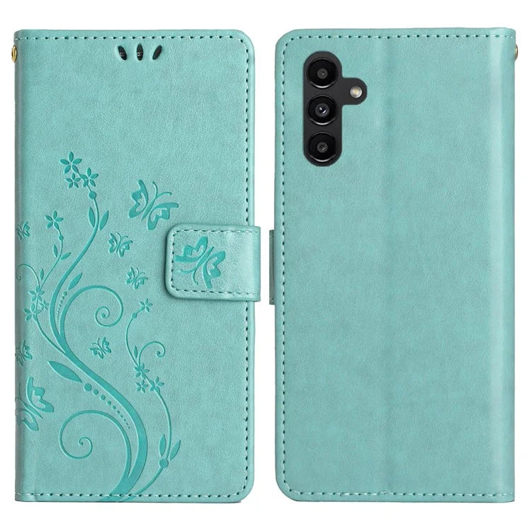 For Samsung Galaxy A16 5G Case PU Leather Phone Wallet Cover with Strap