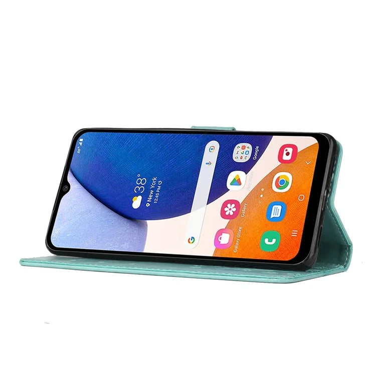 For Samsung Galaxy A16 5G Case PU Leather Phone Wallet Cover with Strap