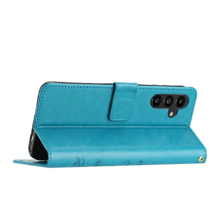 For Samsung Galaxy A16 5G Case PU Leather Phone Wallet Cover with Strap