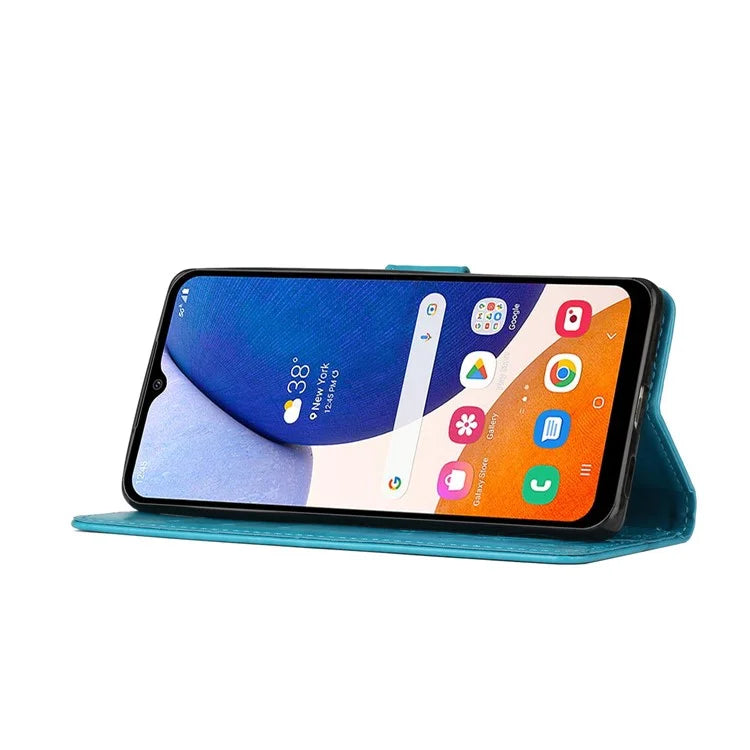 For Samsung Galaxy A16 5G Case PU Leather Phone Wallet Cover with Strap
