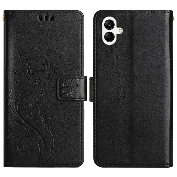 For Samsung Galaxy A06 Case PU Leather Phone Wallet Cover with Strap