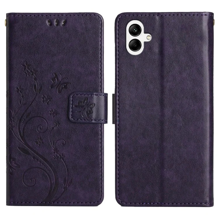 For Samsung Galaxy A06 Case PU Leather Phone Wallet Cover with Strap