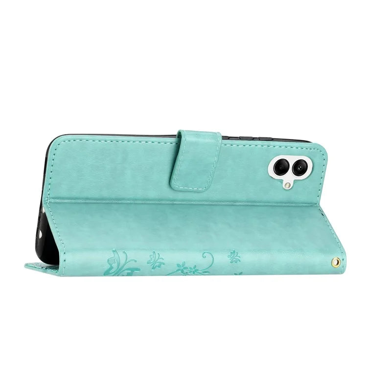 For Samsung Galaxy A06 Case PU Leather Phone Wallet Cover with Strap