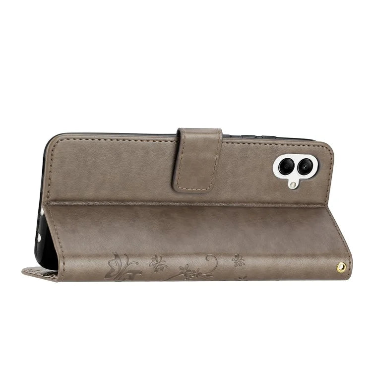 For Samsung Galaxy A06 Case PU Leather Phone Wallet Cover with Strap