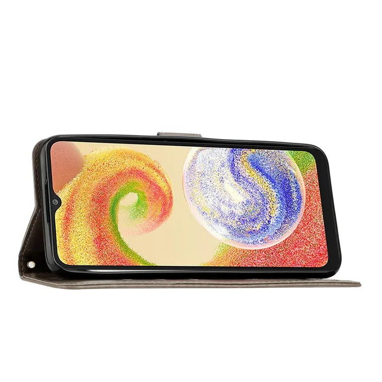 For Samsung Galaxy A06 Case PU Leather Phone Wallet Cover with Strap