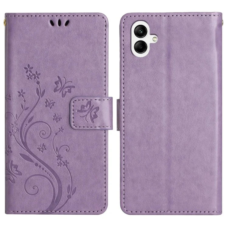 For Samsung Galaxy A06 Case PU Leather Phone Wallet Cover with Strap