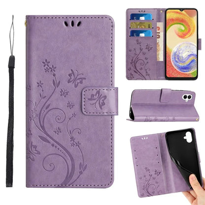 For Samsung Galaxy A06 Case PU Leather Phone Wallet Cover with Strap