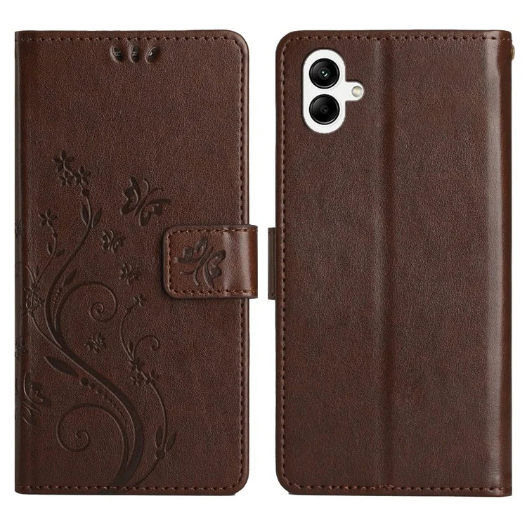 For Samsung Galaxy A06 Case PU Leather Phone Wallet Cover with Strap