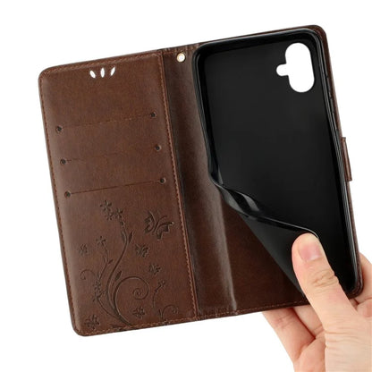 For Samsung Galaxy A06 Case PU Leather Phone Wallet Cover with Strap