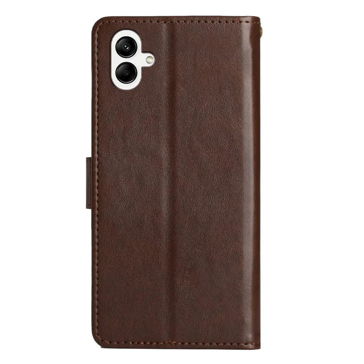 For Samsung Galaxy A06 Case PU Leather Phone Wallet Cover with Strap
