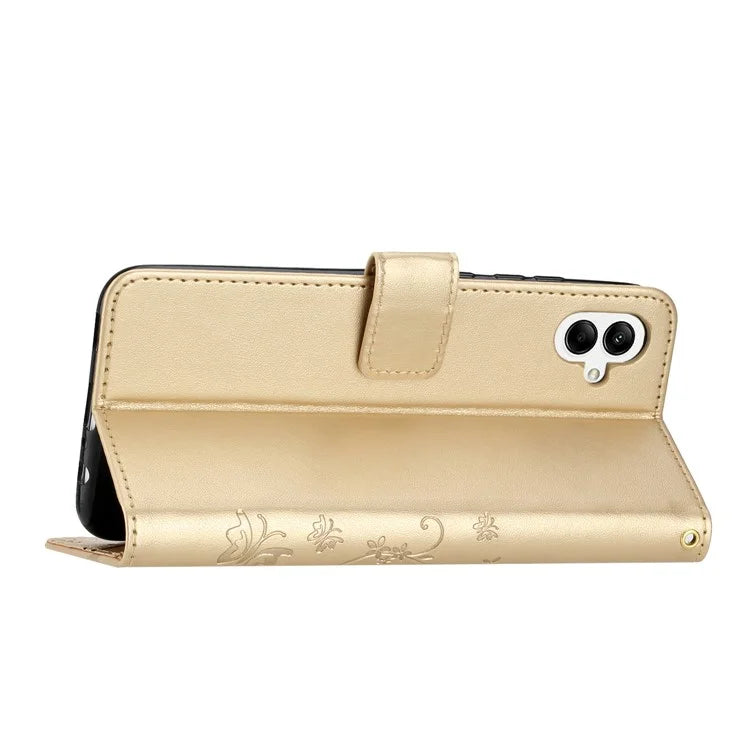 For Samsung Galaxy A06 Case PU Leather Phone Wallet Cover with Strap