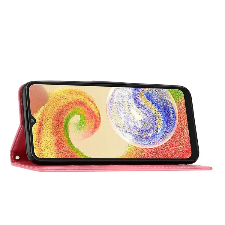For Samsung Galaxy A06 Case PU Leather Phone Wallet Cover with Strap